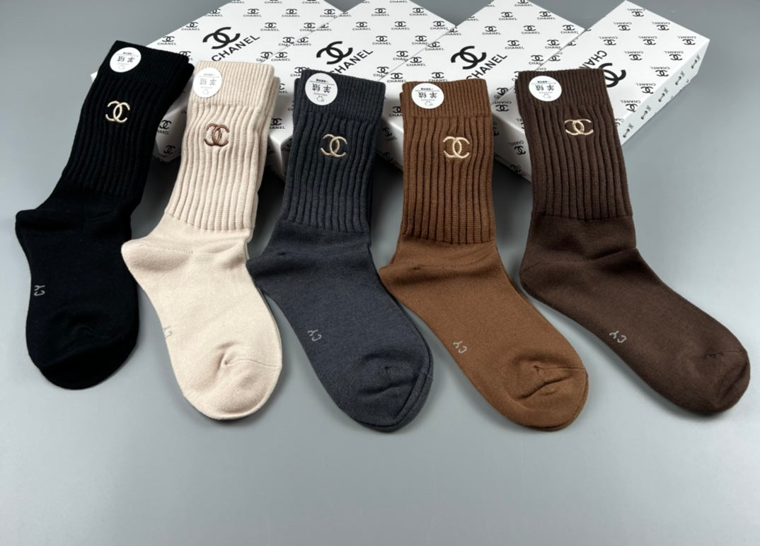 Chanel Classic Ankle Socks - 5-Pair Box