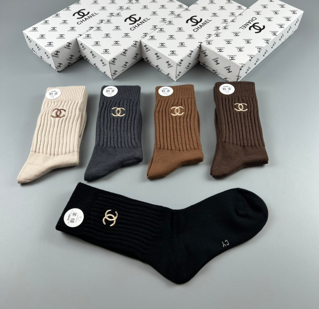 Chanel Classic Ankle Socks - 5-Pair Box