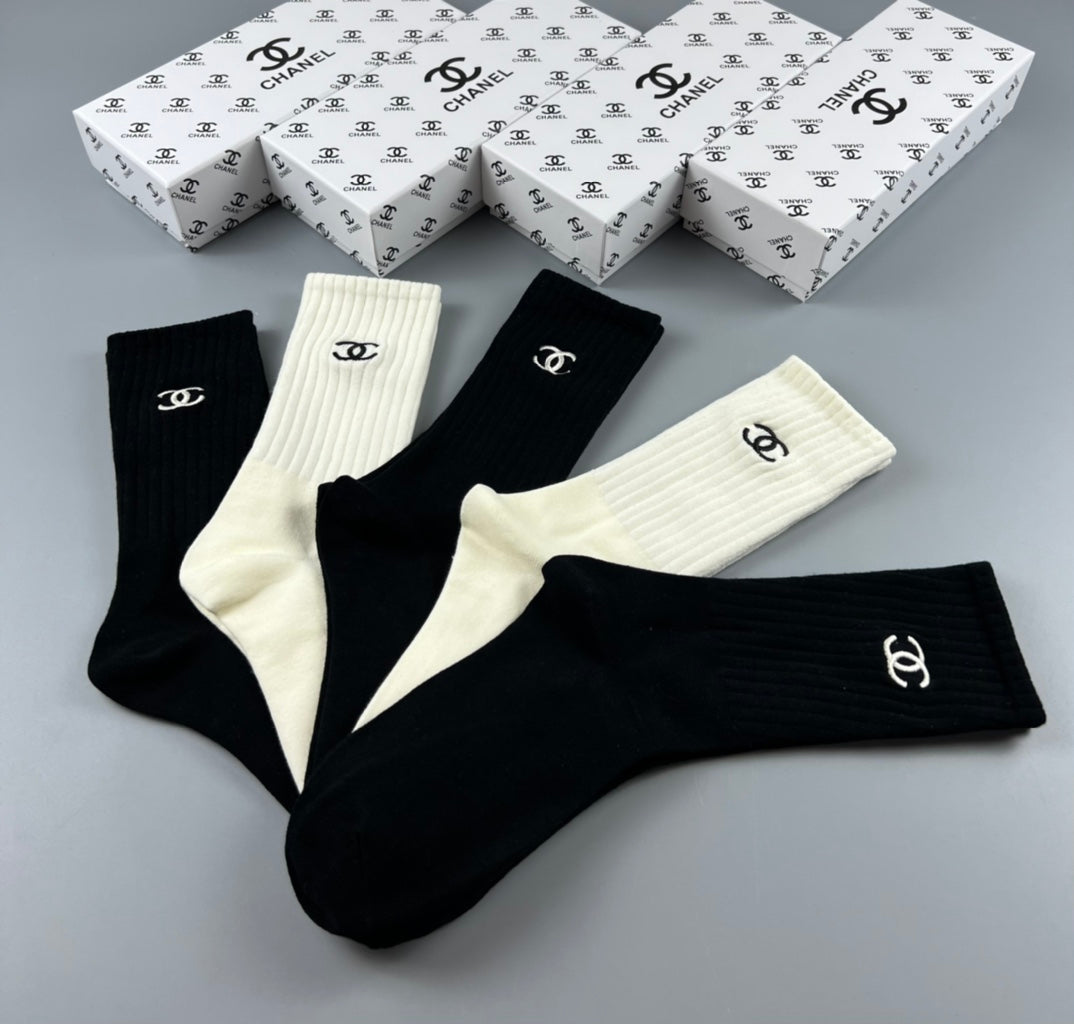 Chanel Classic Ankle Socks - 5-Pair Box