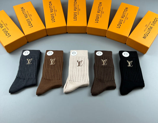 Louis Vuitton Monogram Ankle Socks - 5-Pair Box
