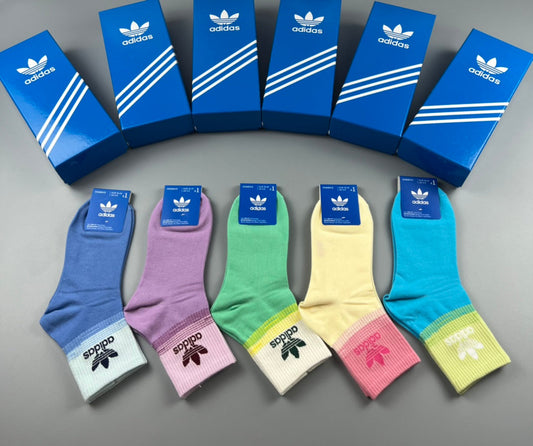 Adidas Cotton Short Socks - 5-Pair Pack