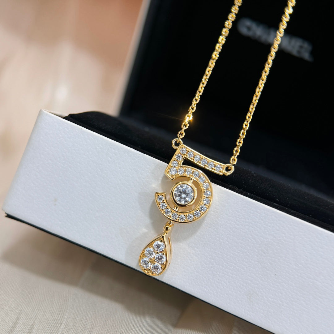 Martin Graham pendant necklace in polished metal-tone – styled product view