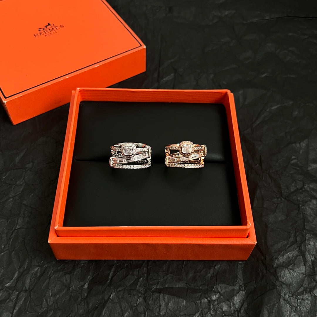 Martin Graham ring in polished metal-tone – styled product view