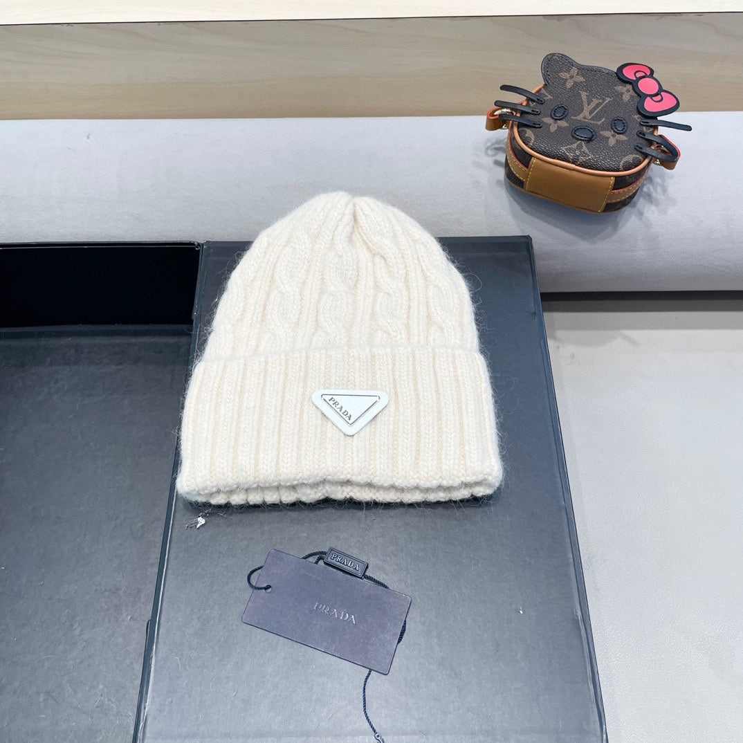 Prada Cable Knit Beanie - image 1