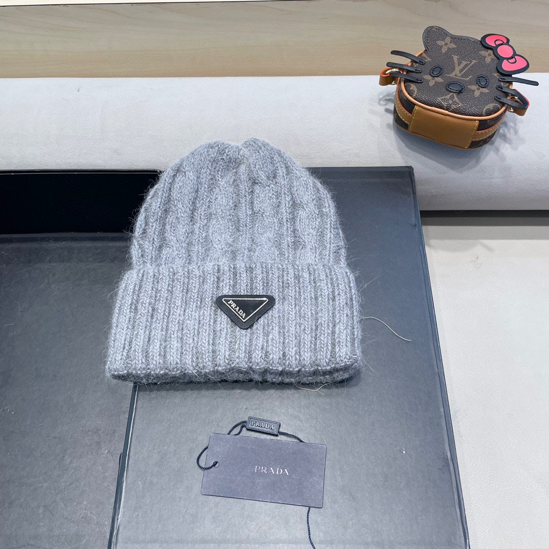 Prada Cable Knit Beanie - image 1