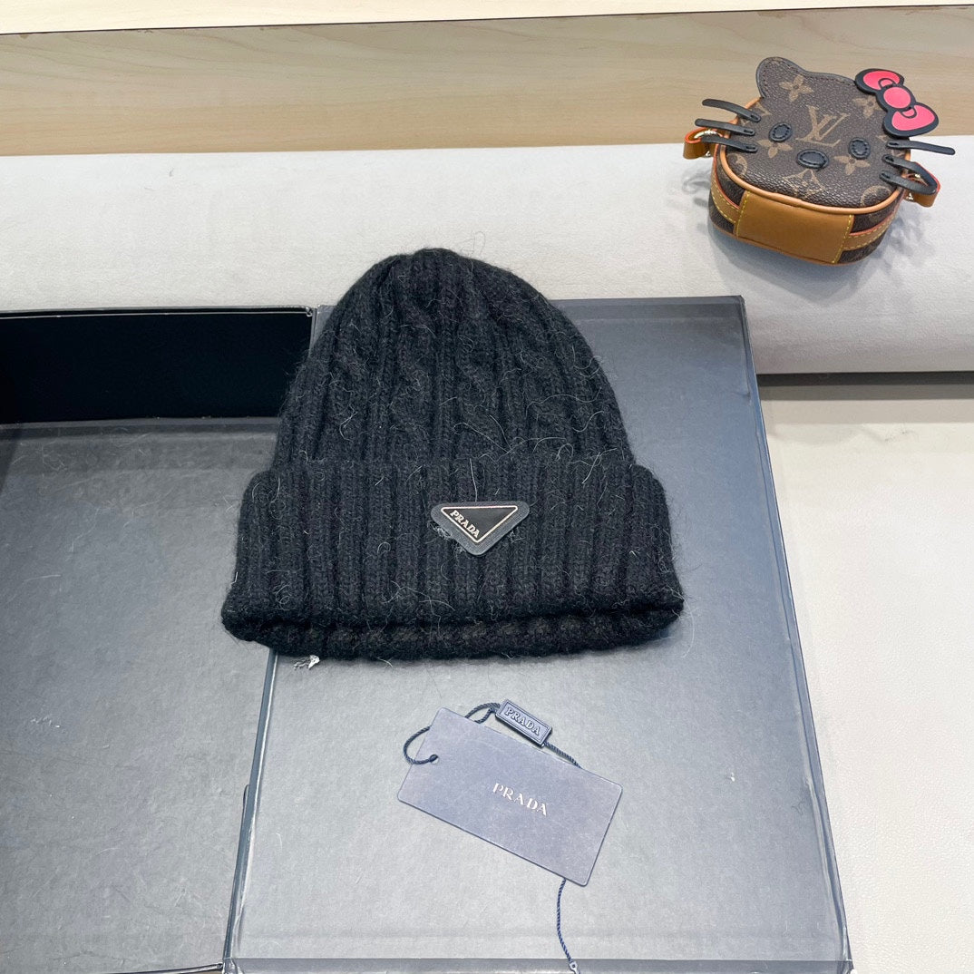 Prada Cable Knit Beanie - image 1