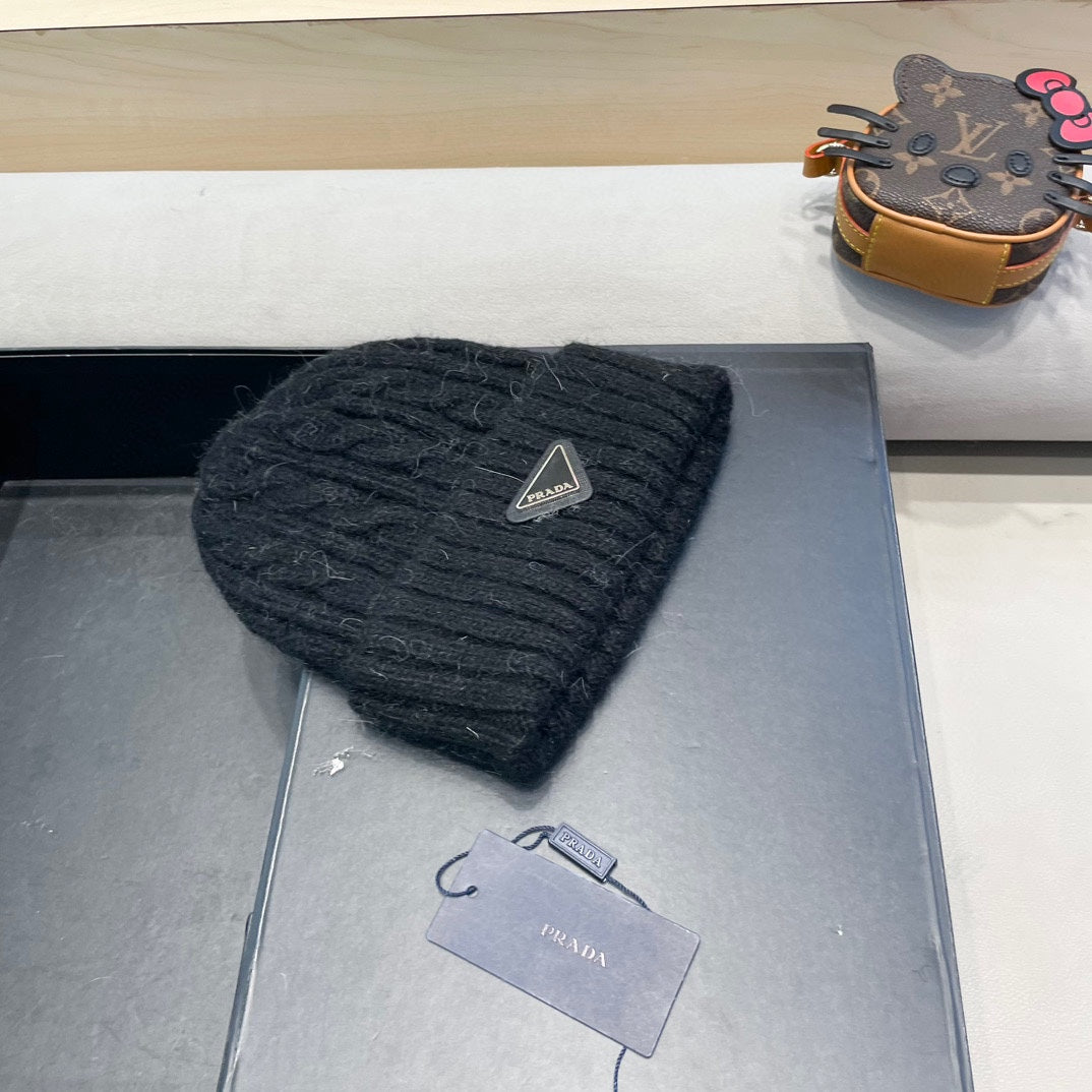 Prada Cable Knit Beanie - image 3