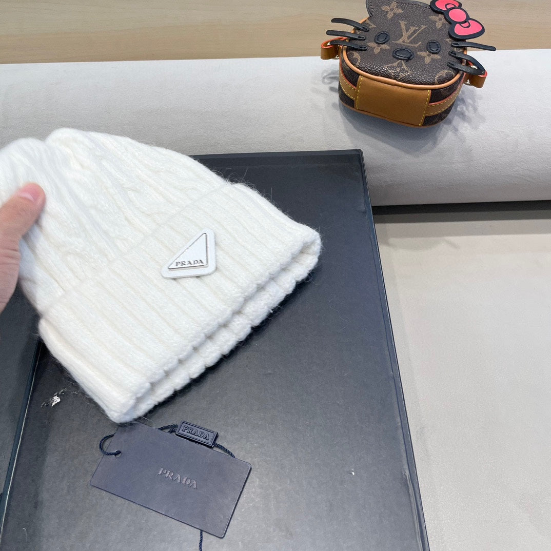 Prada Cable Knit Beanie - image 4