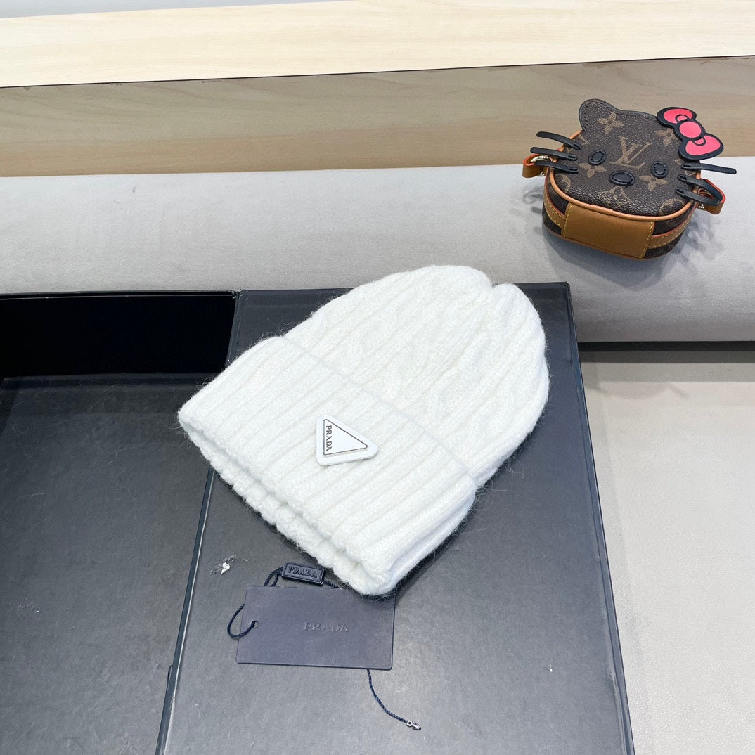 Prada Cable Knit Beanie - image 2