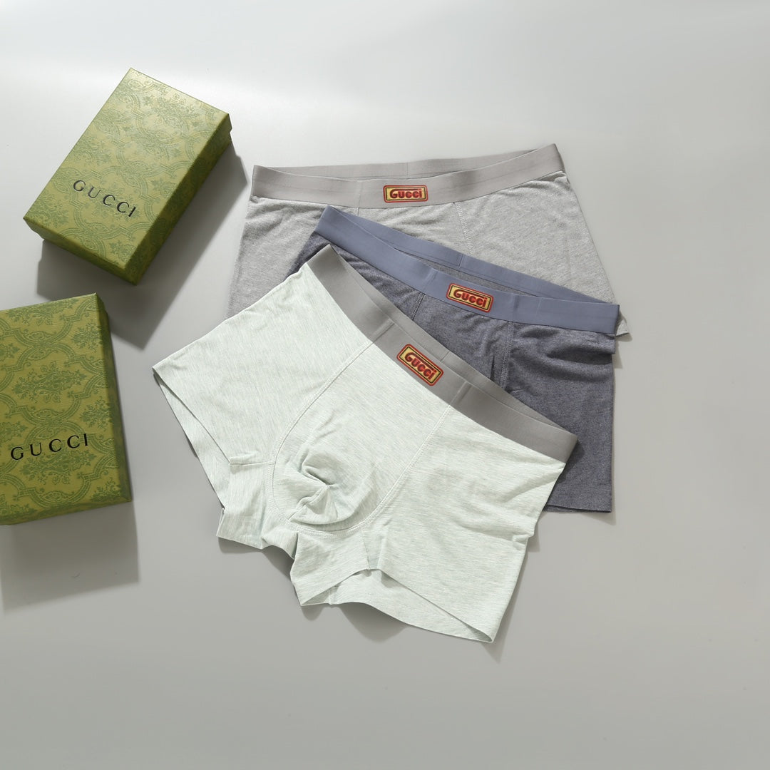 Gucci Nylon Blend Men's Boxer Briefs - 3-Piece Box
