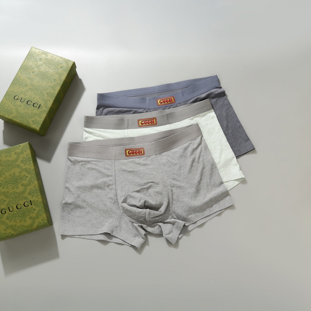 Gucci Nylon Blend Men's Boxer Briefs - 3-Piece Box