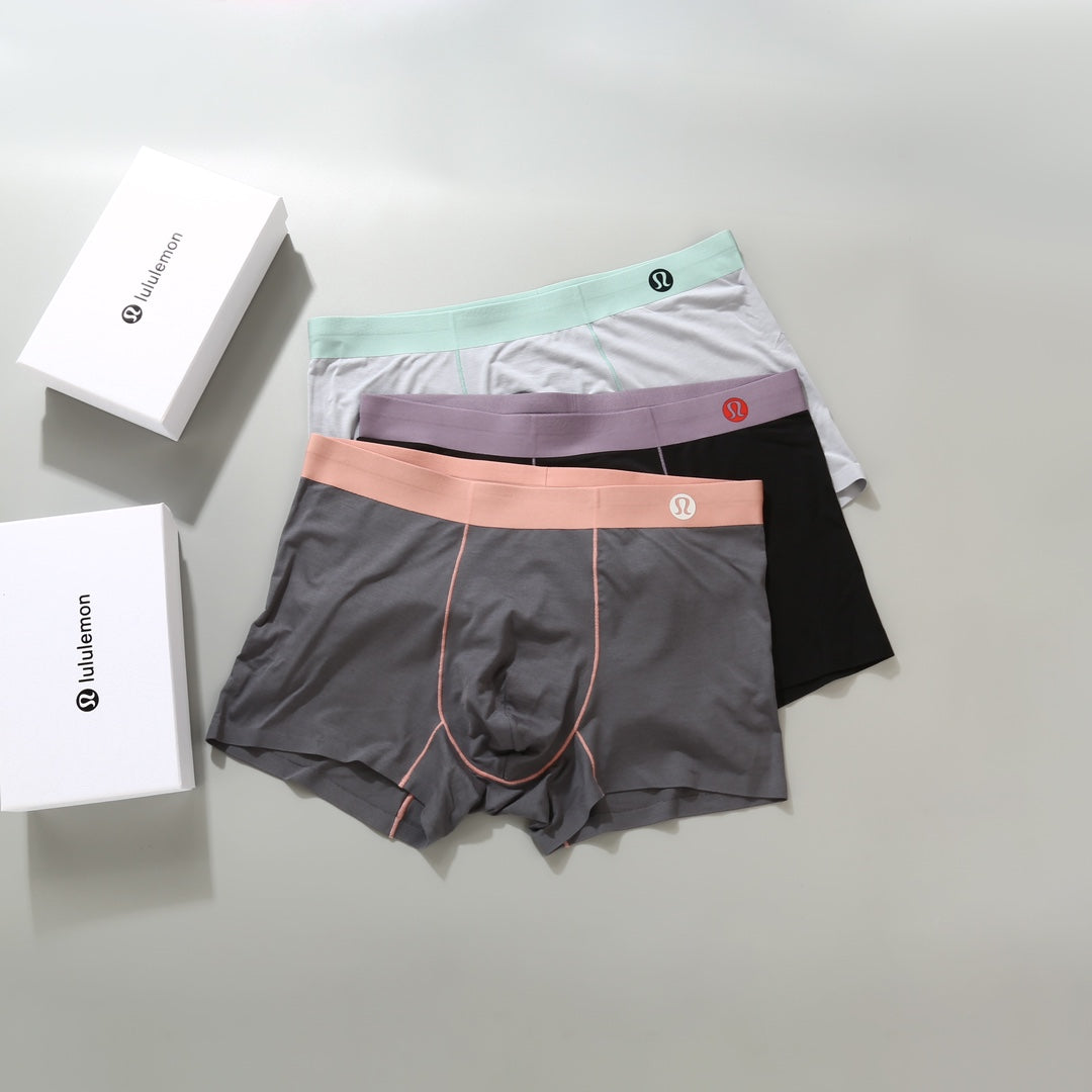 Lululemon Pastel Colour Tonal Waistbands Men's Boxer Briefs - 3-Piece Box