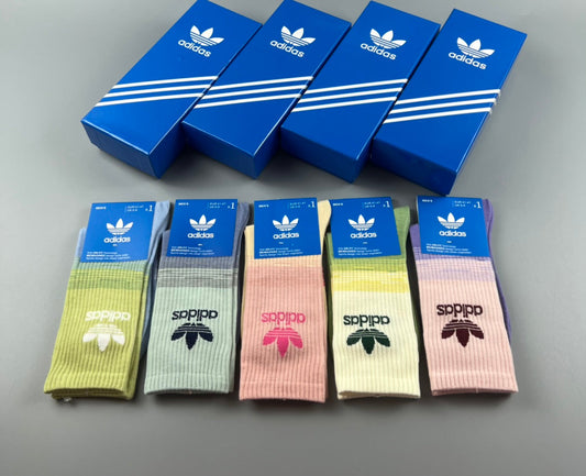Adidas Cotton Crew Socks - 5-Pair Pack