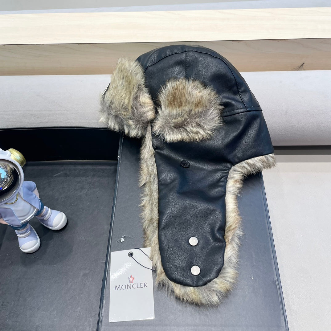 Moncler Plush Earflap Hat - image 1
