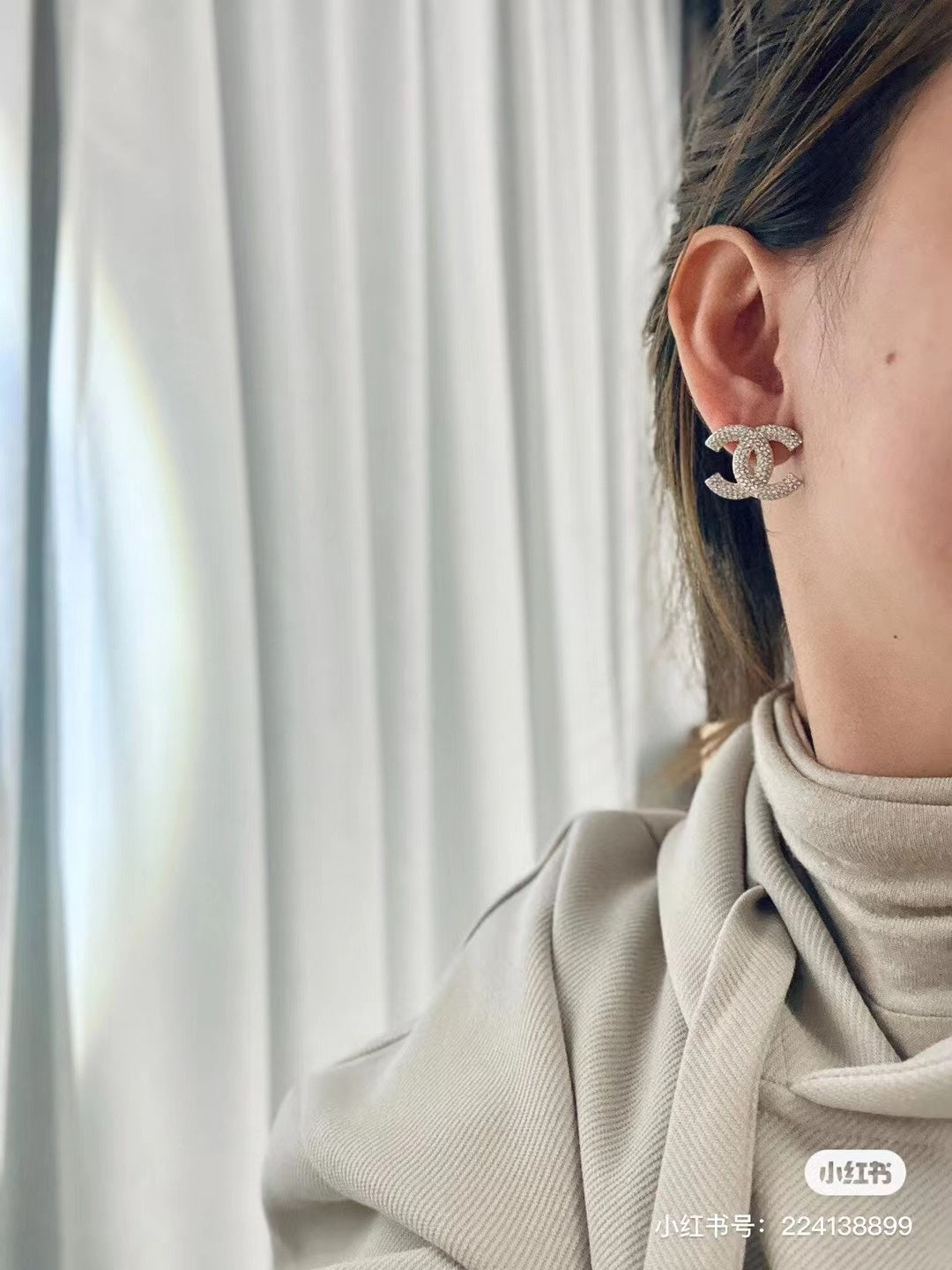 Martin Graham stud earrings in polished metal-tone – main product view