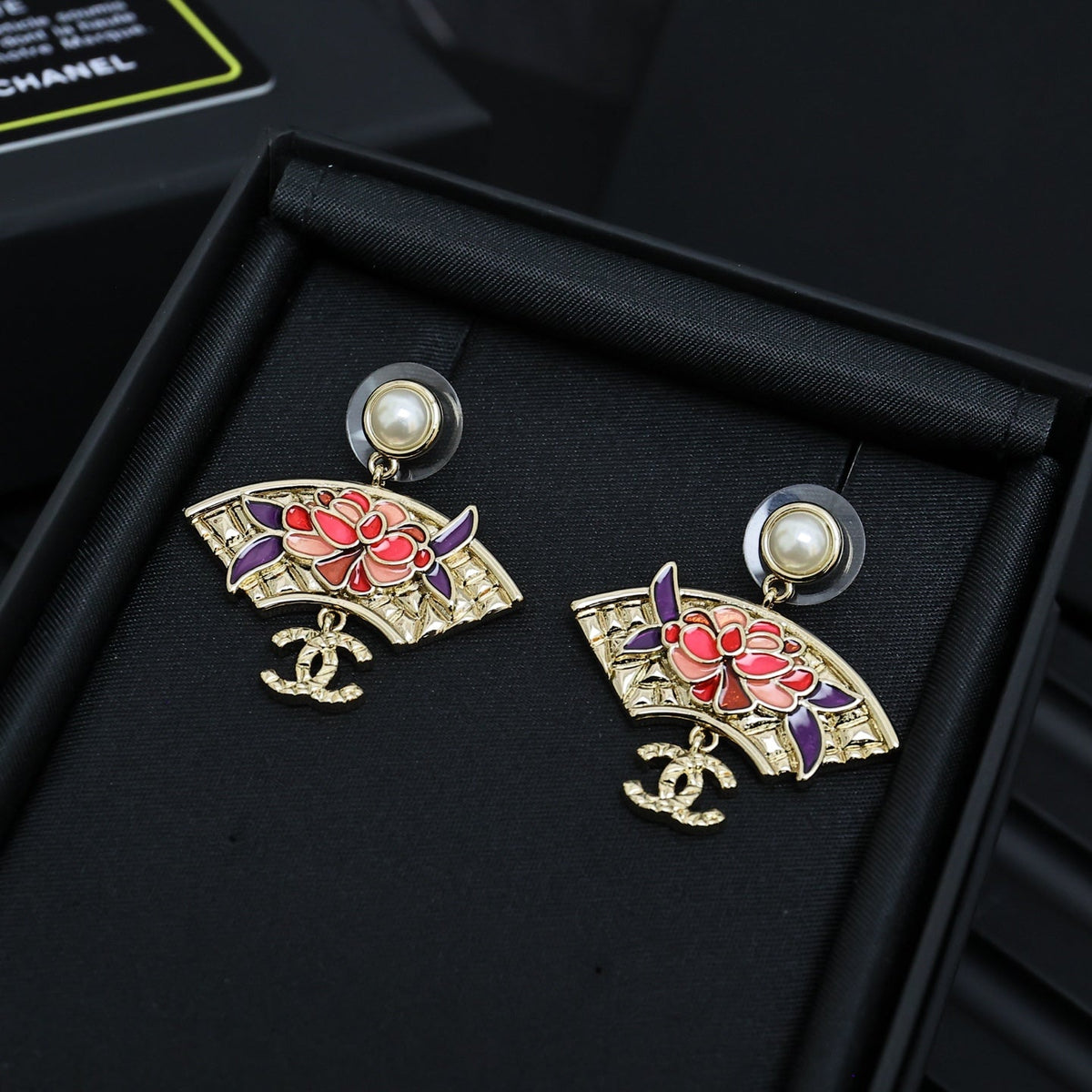 Martin Graham earrings in polished metal-tone – front product view