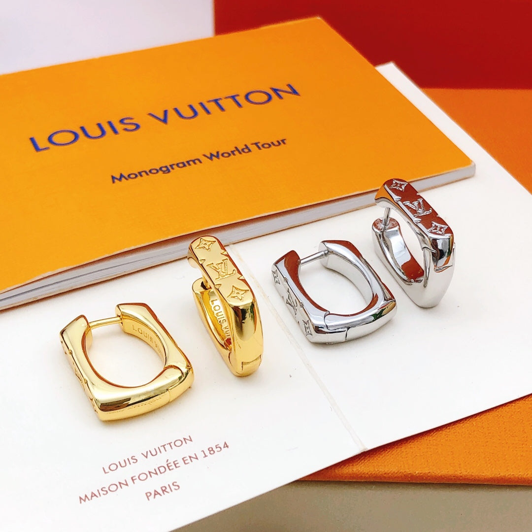 Martin Graham earrings in polished metal-tone – styled product view