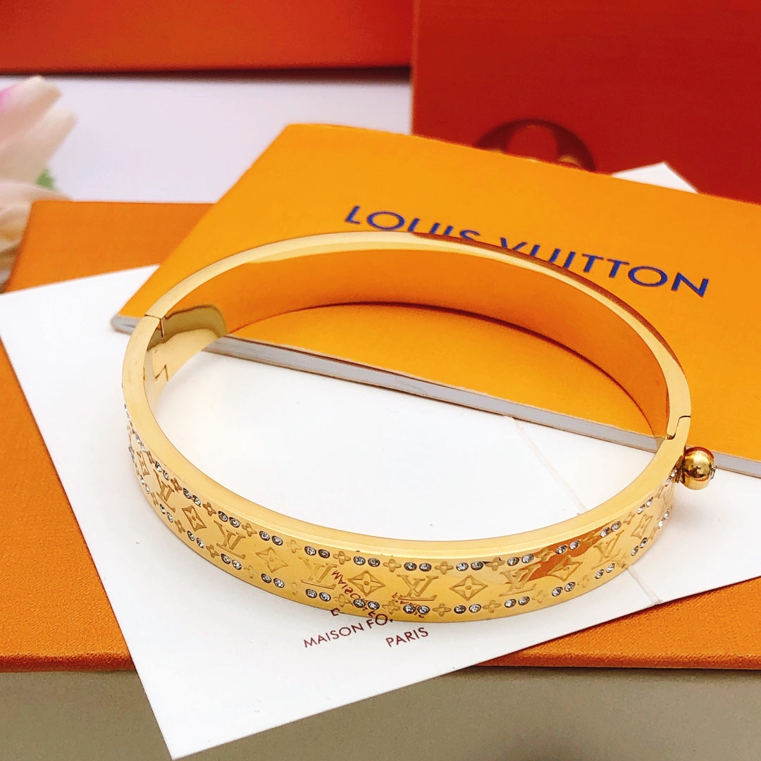 Martin Graham bangle in polished metal-tone – main product view