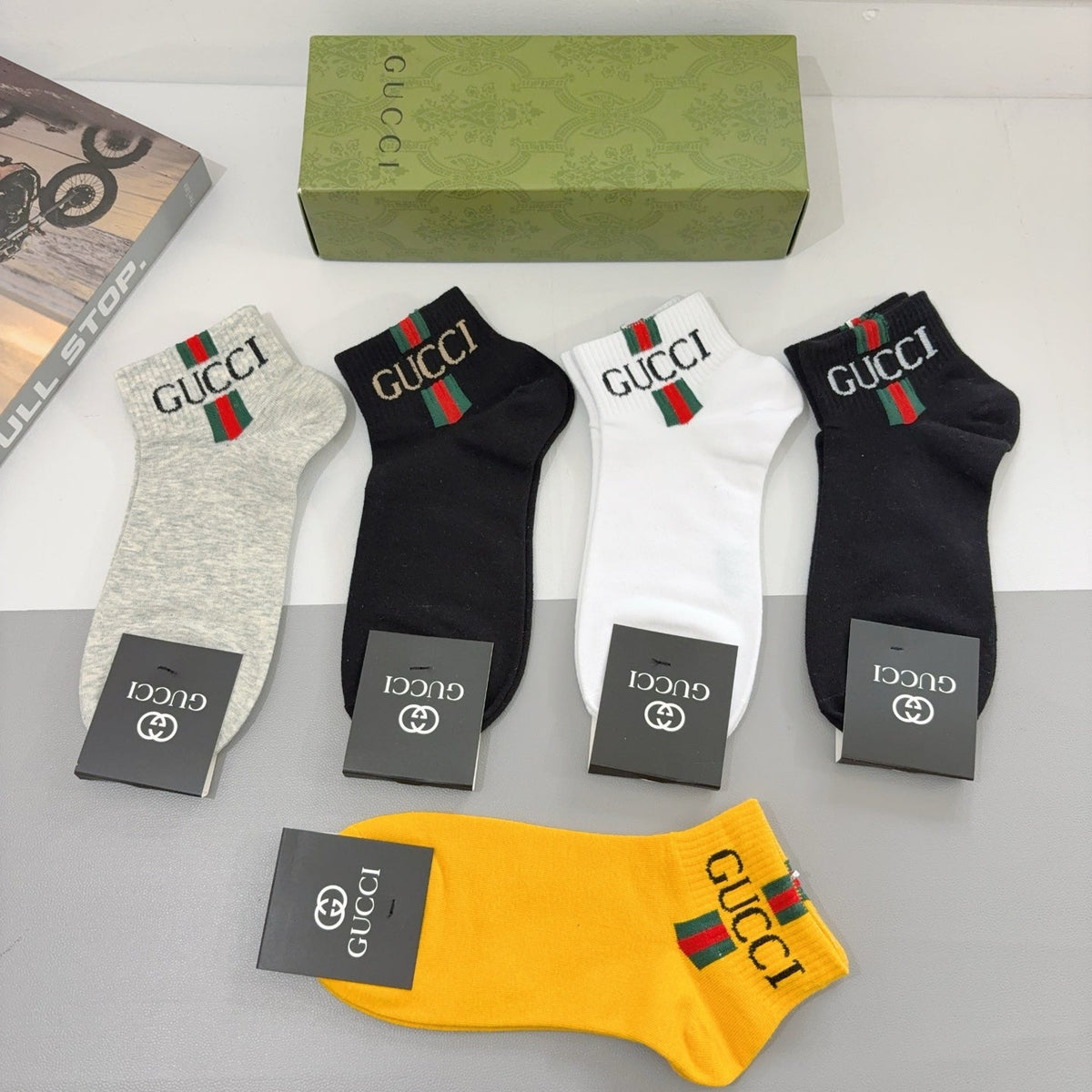 Gucci Cotton Short Socks – 5-Pair Pack
