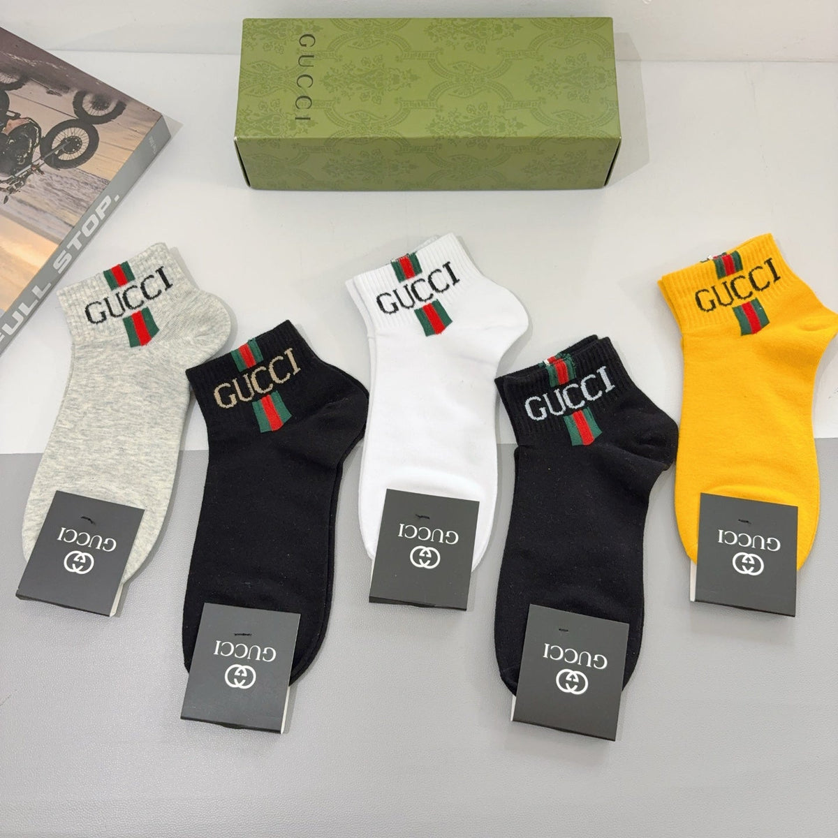 Gucci Cotton Short Socks – 5-Pair Pack