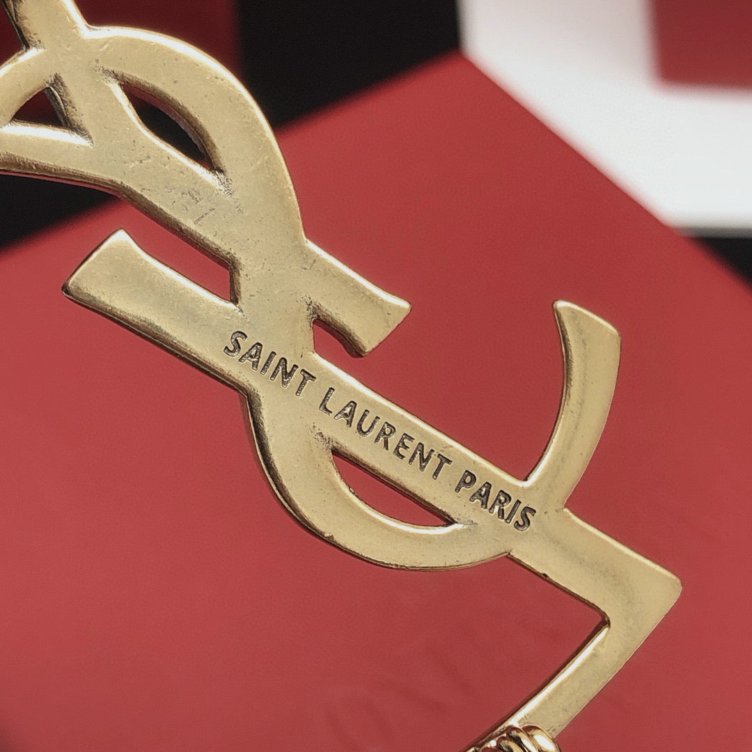 Martin Graham brooch in polished metal-tone – styled product view