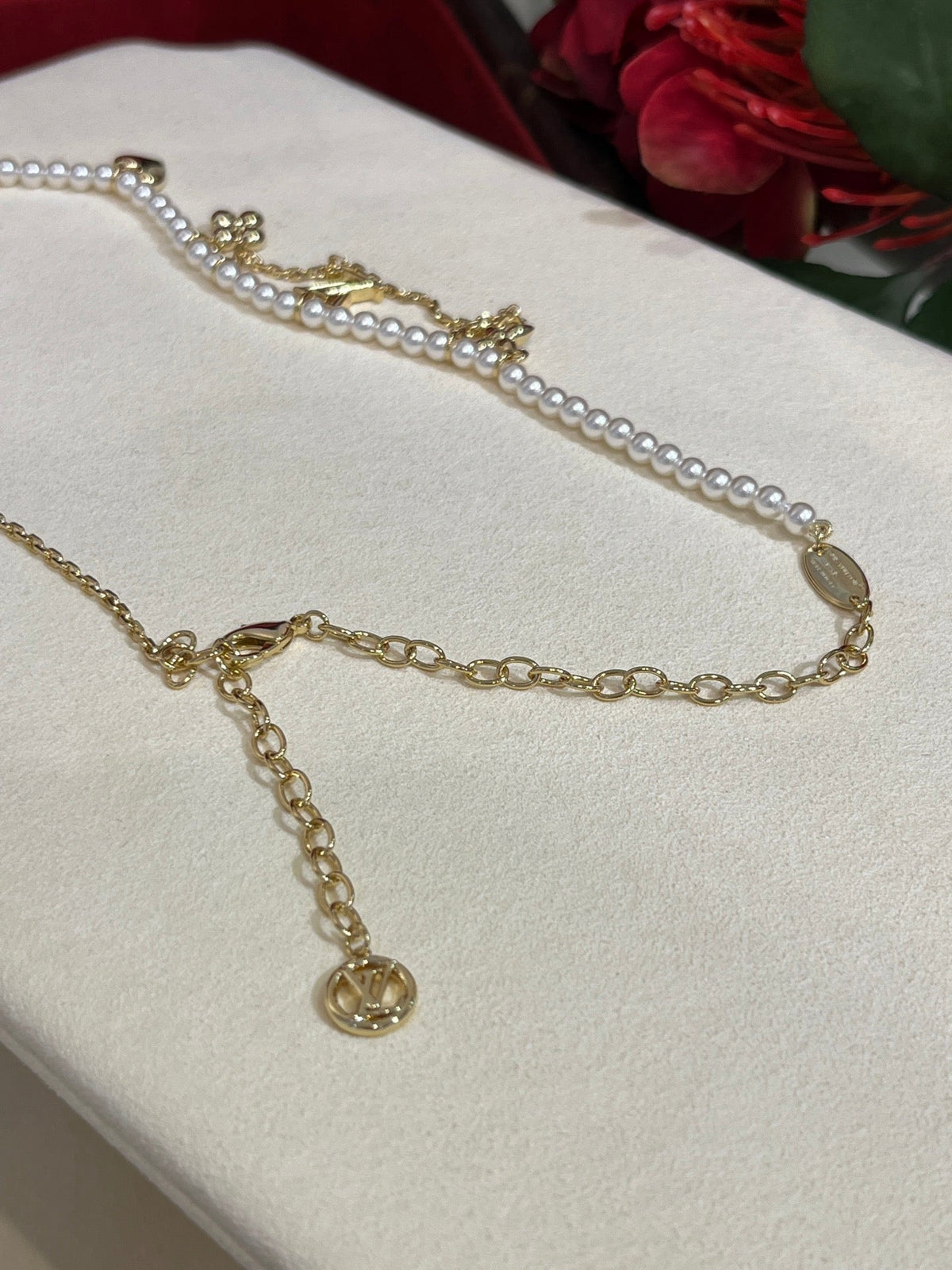 Martin Graham pendant necklace in polished metal-tone – styled product view