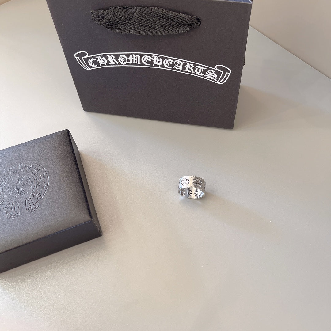 Martin Graham ring in polished metal-tone – styled product view