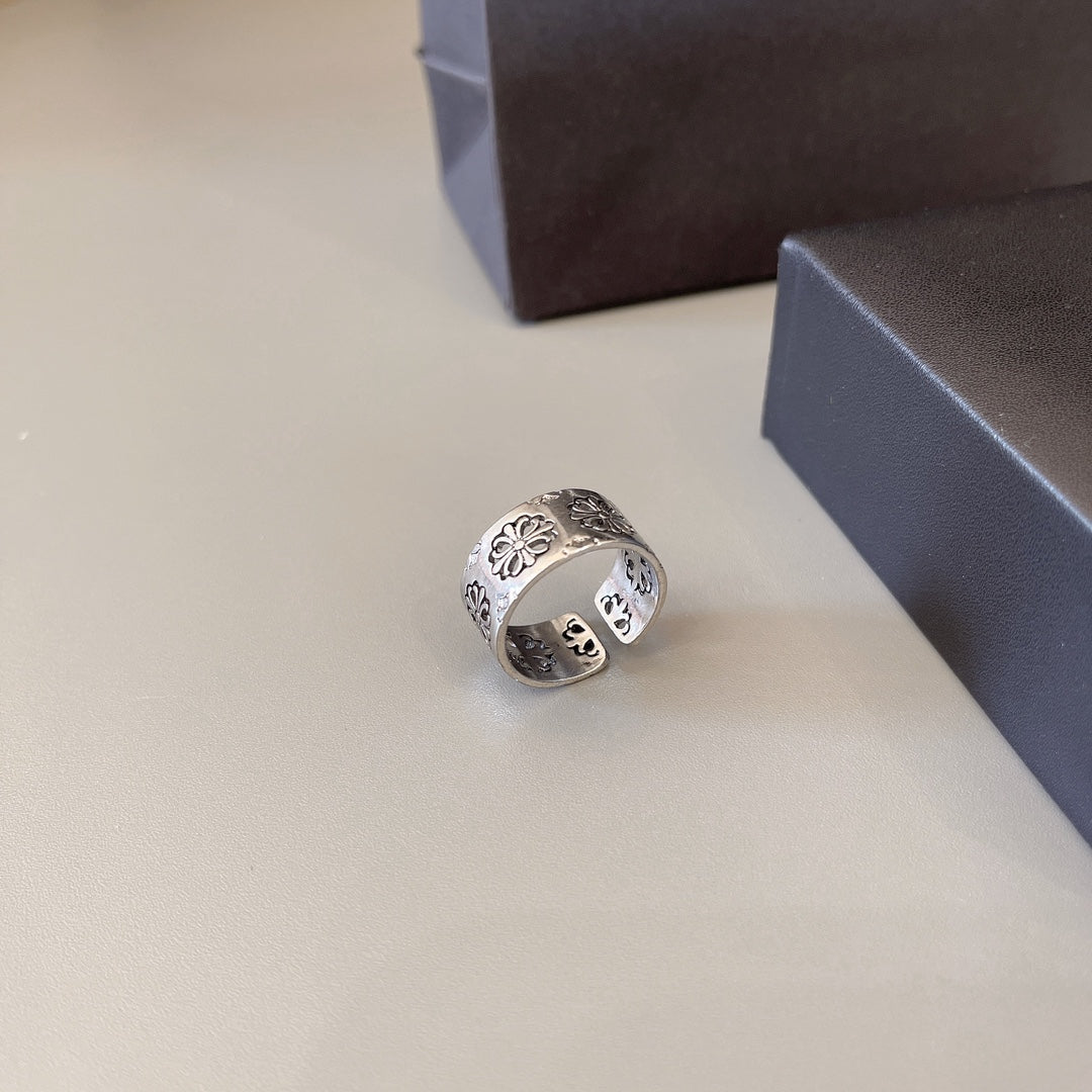 Martin Graham ring in polished metal-tone – front product view