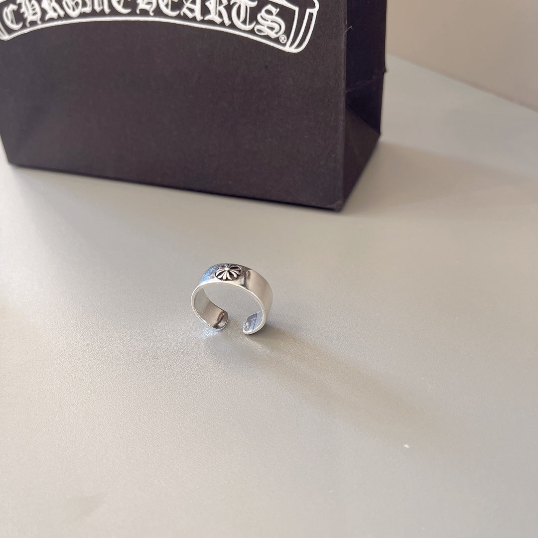 Martin Graham ring in polished metal-tone – styled product view