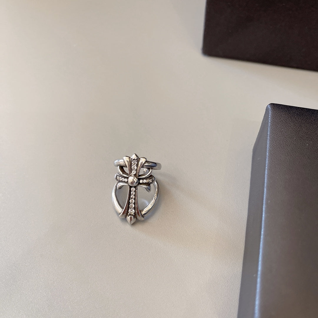 Martin Graham ring in polished metal-tone – front product view