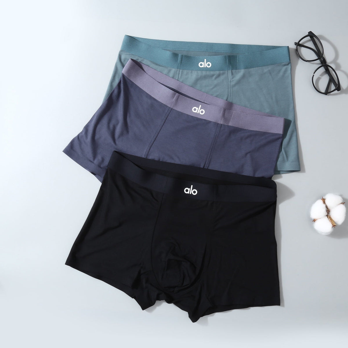 Alo Tonal Waistband Men's Trunk Underwear - 3-Piece Box