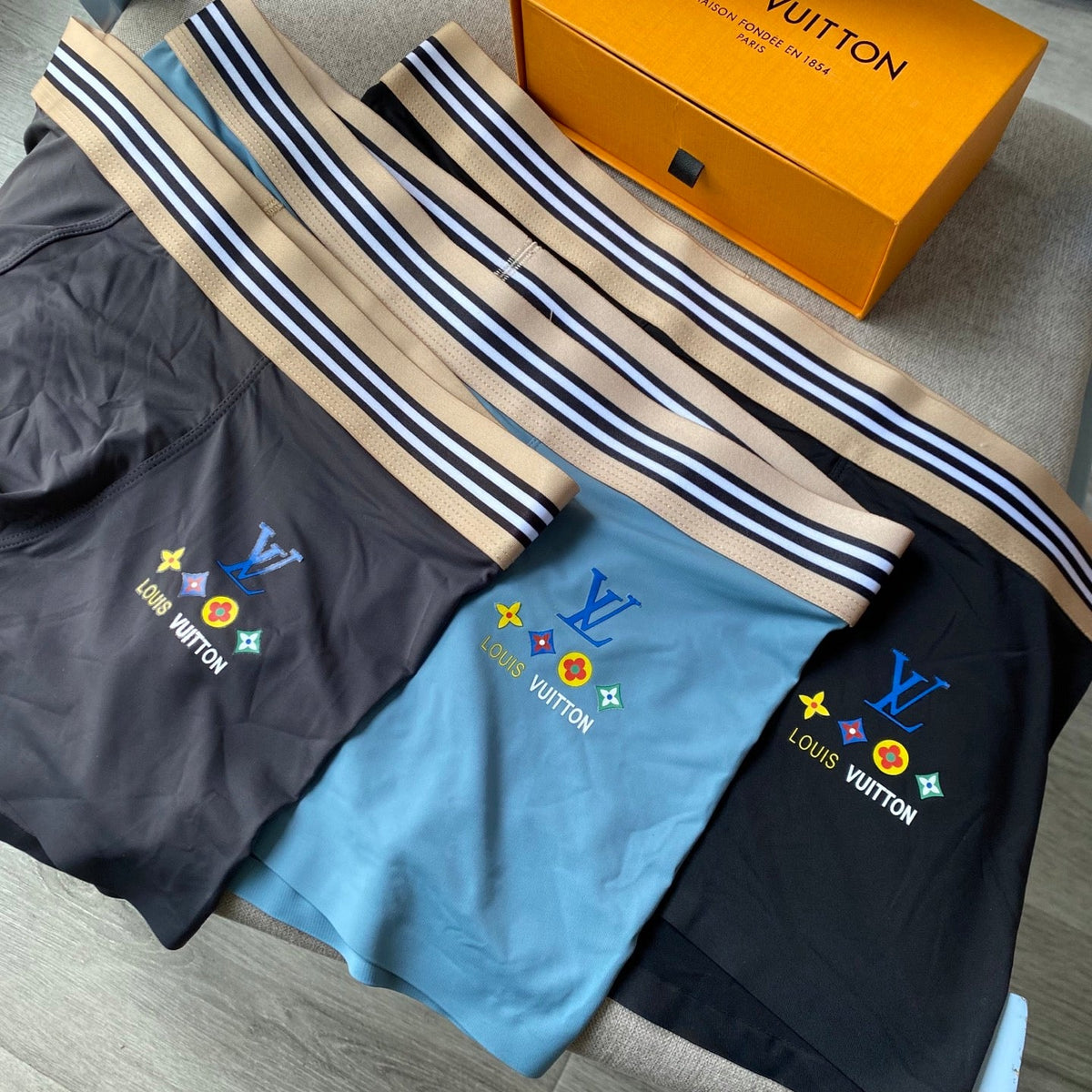 Louis Vuitton Ice-Silk Men's Boxer Briefs - 3-Piece Box