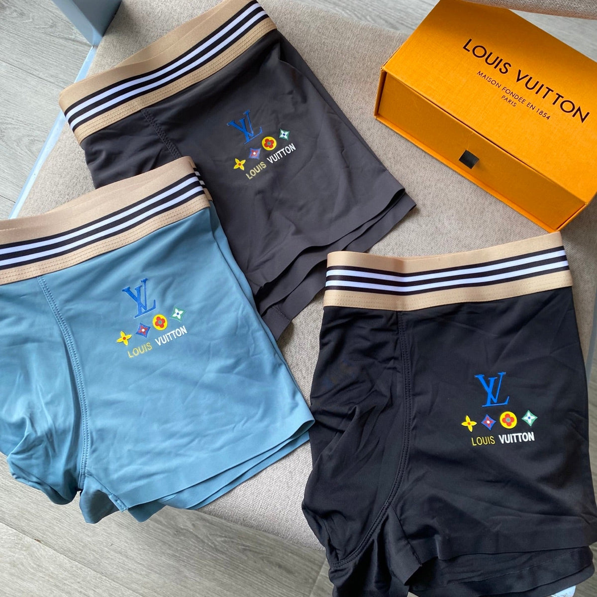 Louis Vuitton Ice-Silk Men's Boxer Briefs - 3-Piece Box