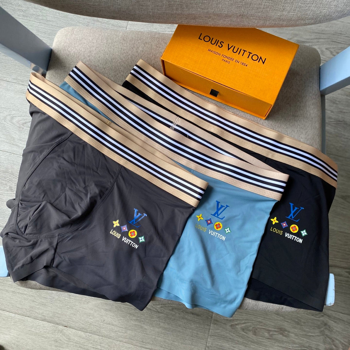 Louis Vuitton Ice-Silk Men's Boxer Briefs - 3-Piece Box