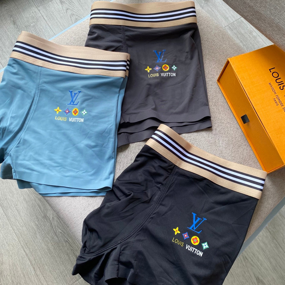 Louis Vuitton Ice-Silk Men's Boxer Briefs - 3-Piece Box