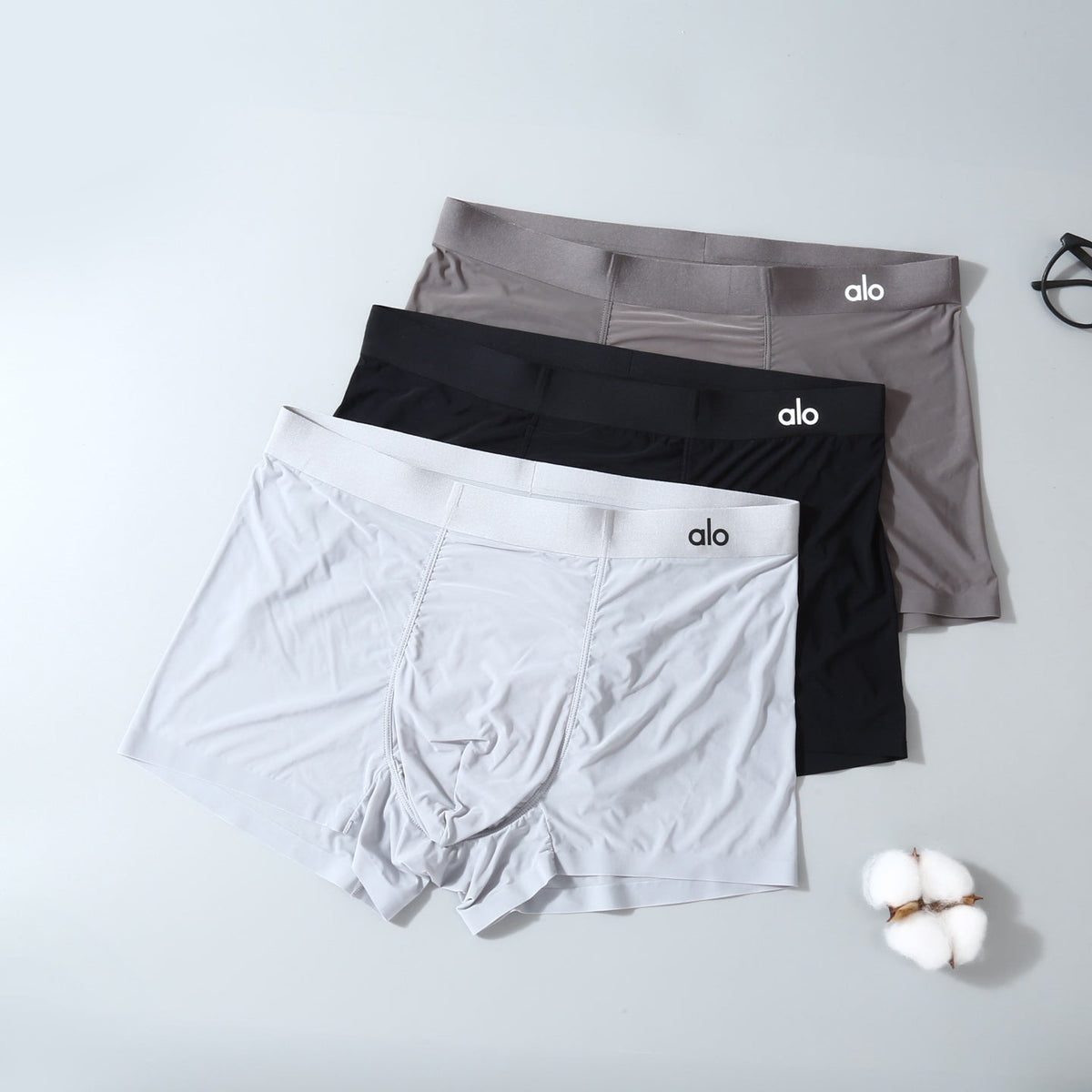 Alo Ice-Silk Men's Boxer Briefs - 3-Piece Box