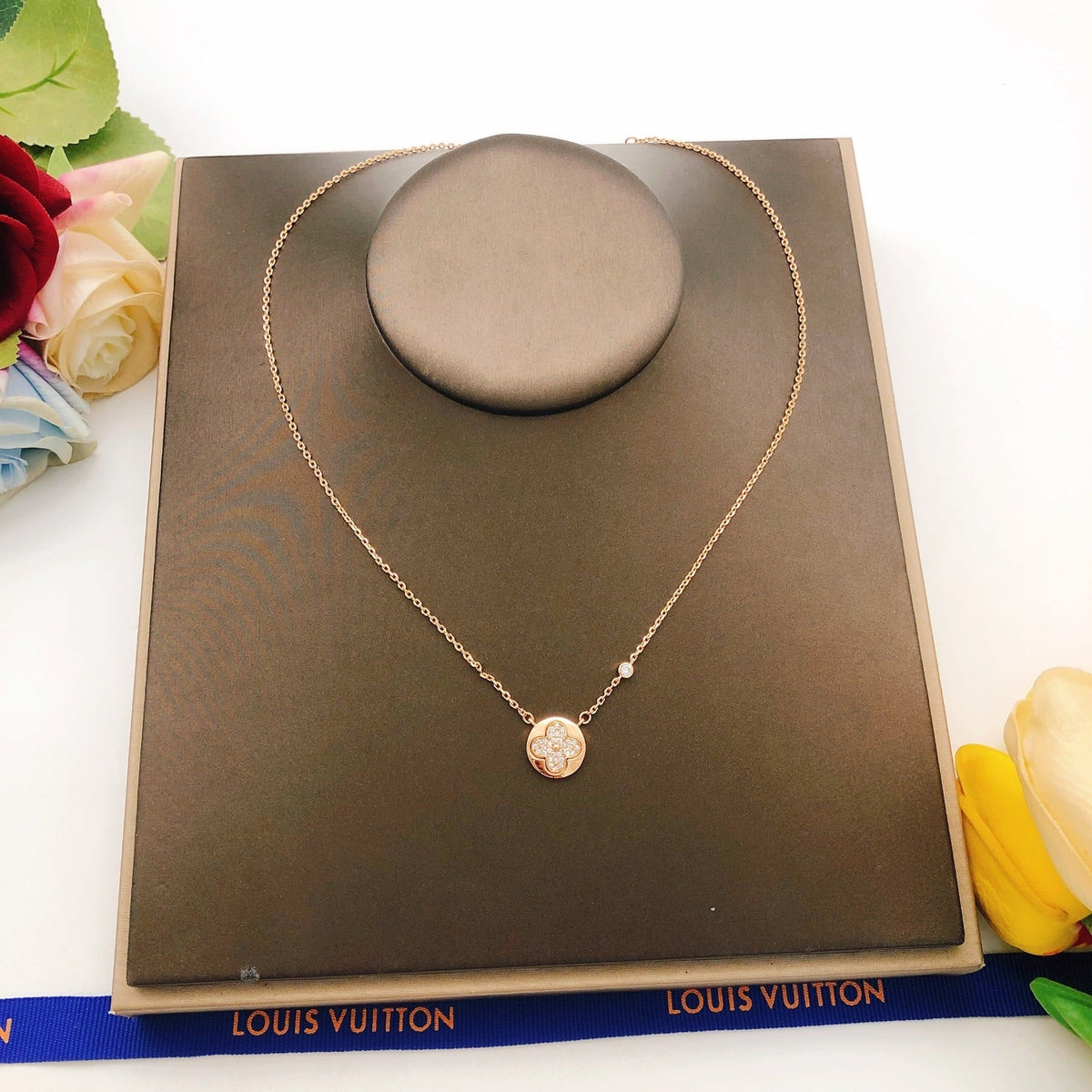 Martin Graham pendant necklace in polished metal-tone – styled product view