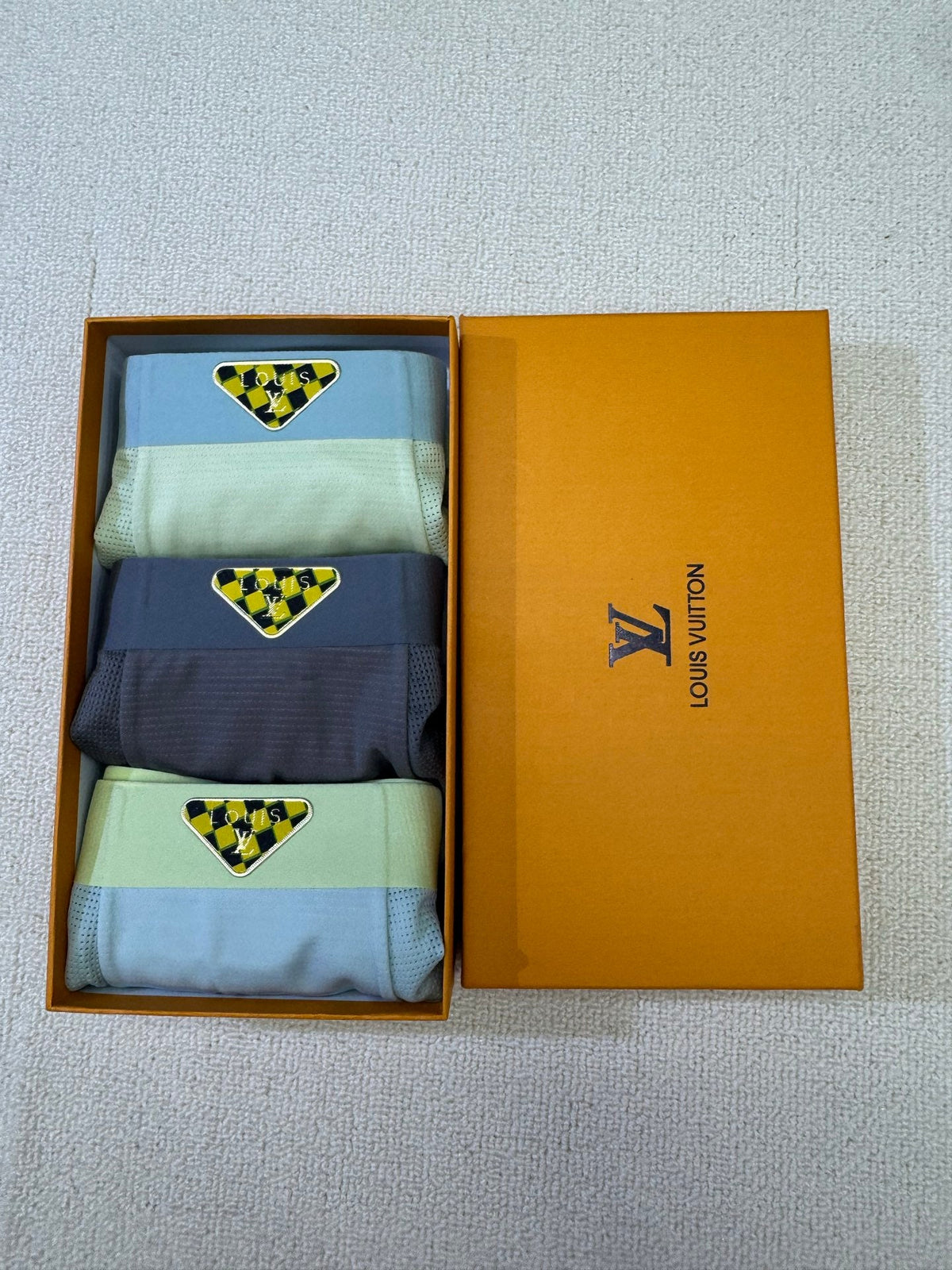 Louis Vuitton Nylon Blend Men's Boxer Briefs - 3-Piece Box
