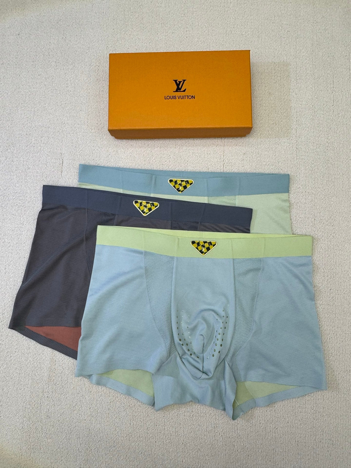 Louis Vuitton Nylon Blend Men's Boxer Briefs - 3-Piece Box