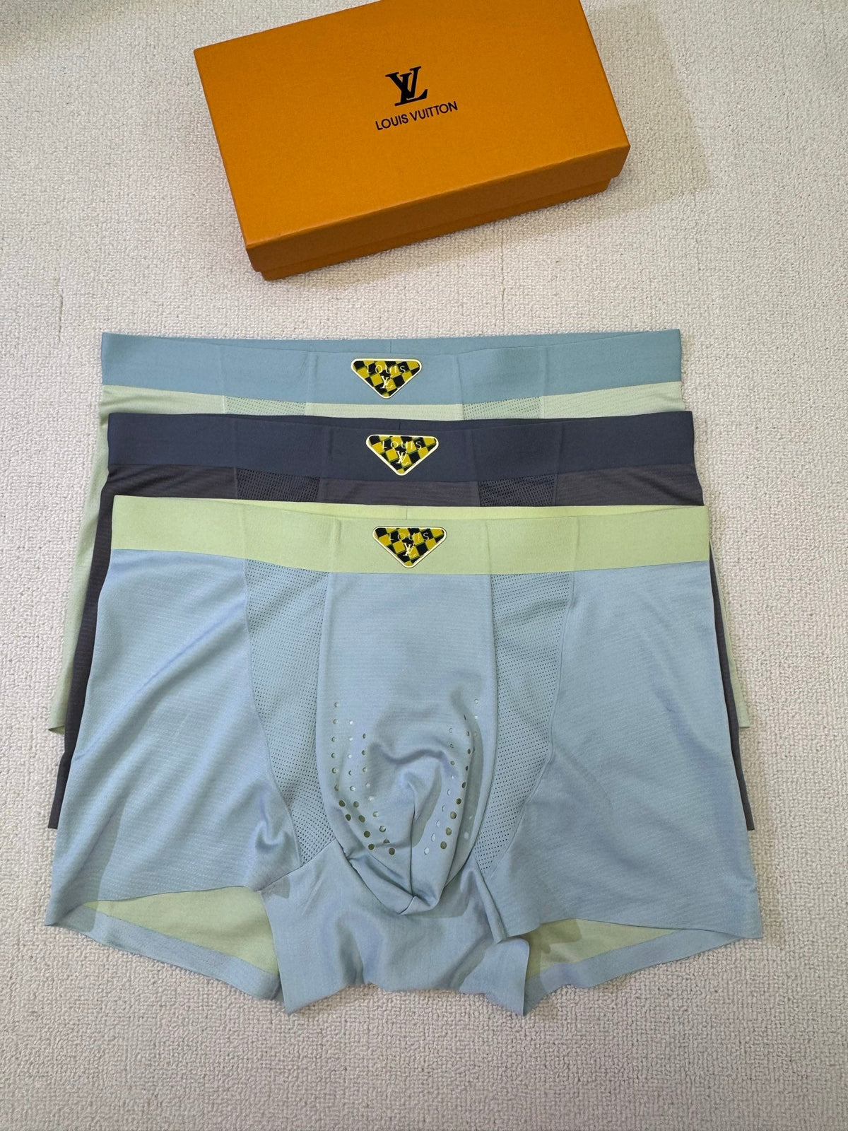 Louis Vuitton Nylon Blend Men's Boxer Briefs - 3-Piece Box