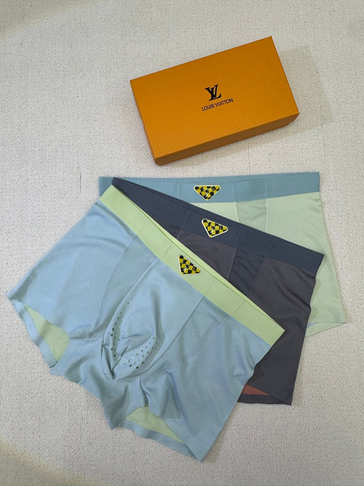 Louis Vuitton Nylon Blend Men's Boxer Briefs - 3-Piece Box