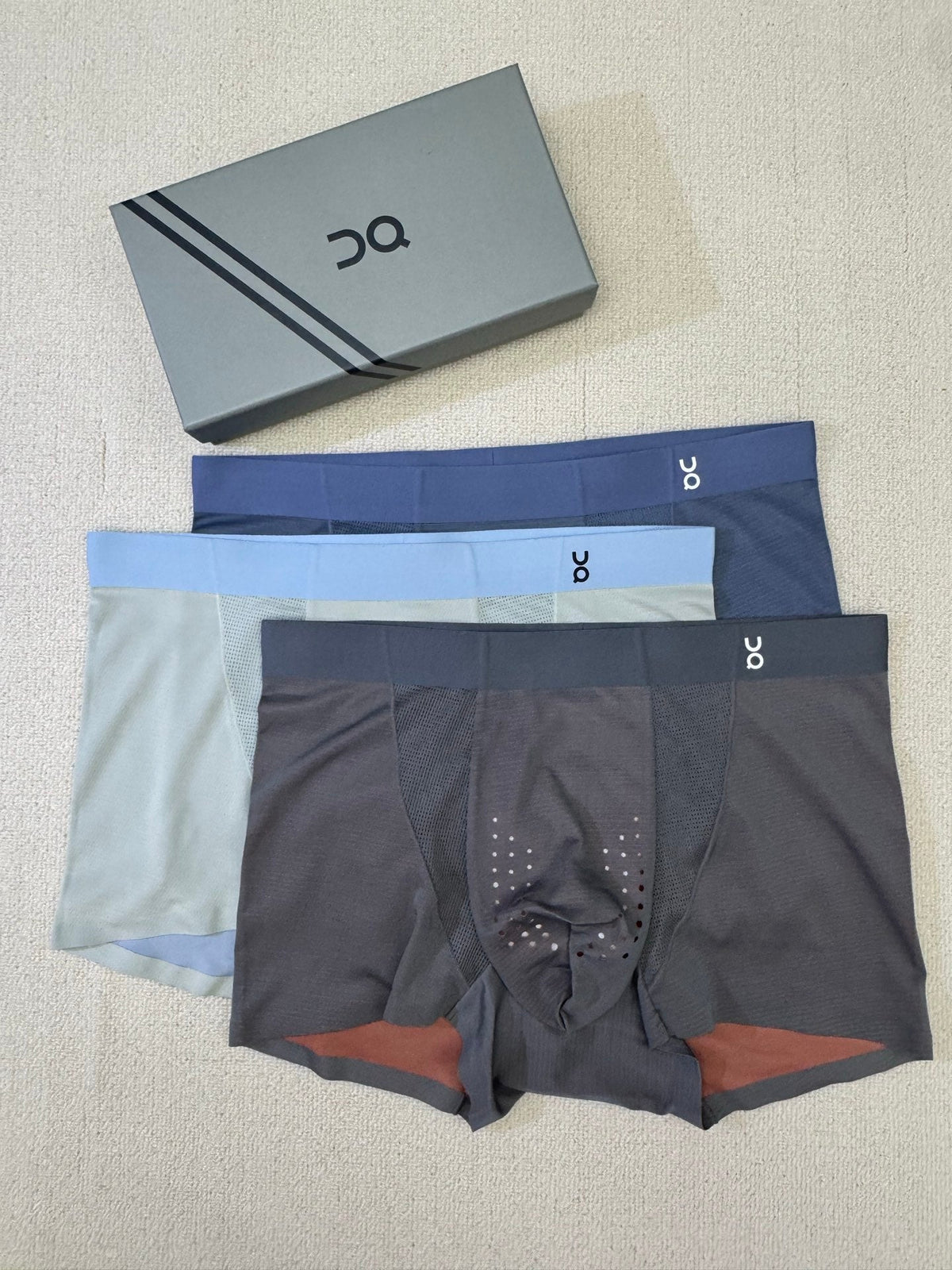 Nylon Blend Men's Boxer Briefs - 3-Piece Box