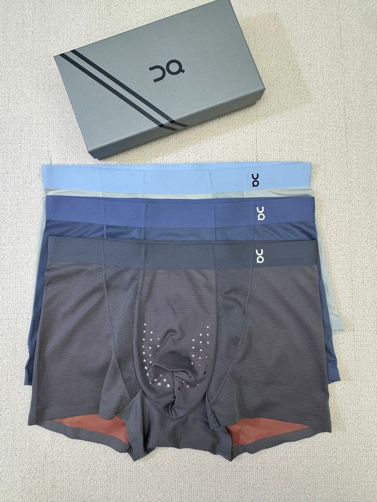 Nylon Blend Men's Boxer Briefs - 3-Piece Box