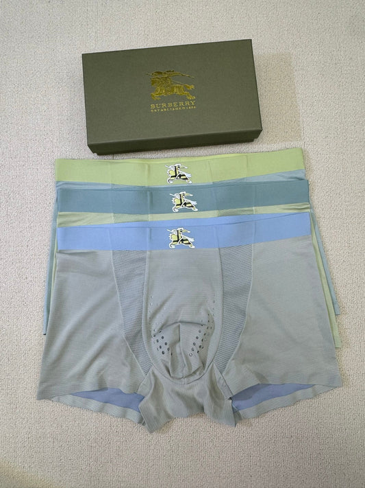 Burberry Nylon Blend Men's Boxer Briefs - 3-Piece Box
