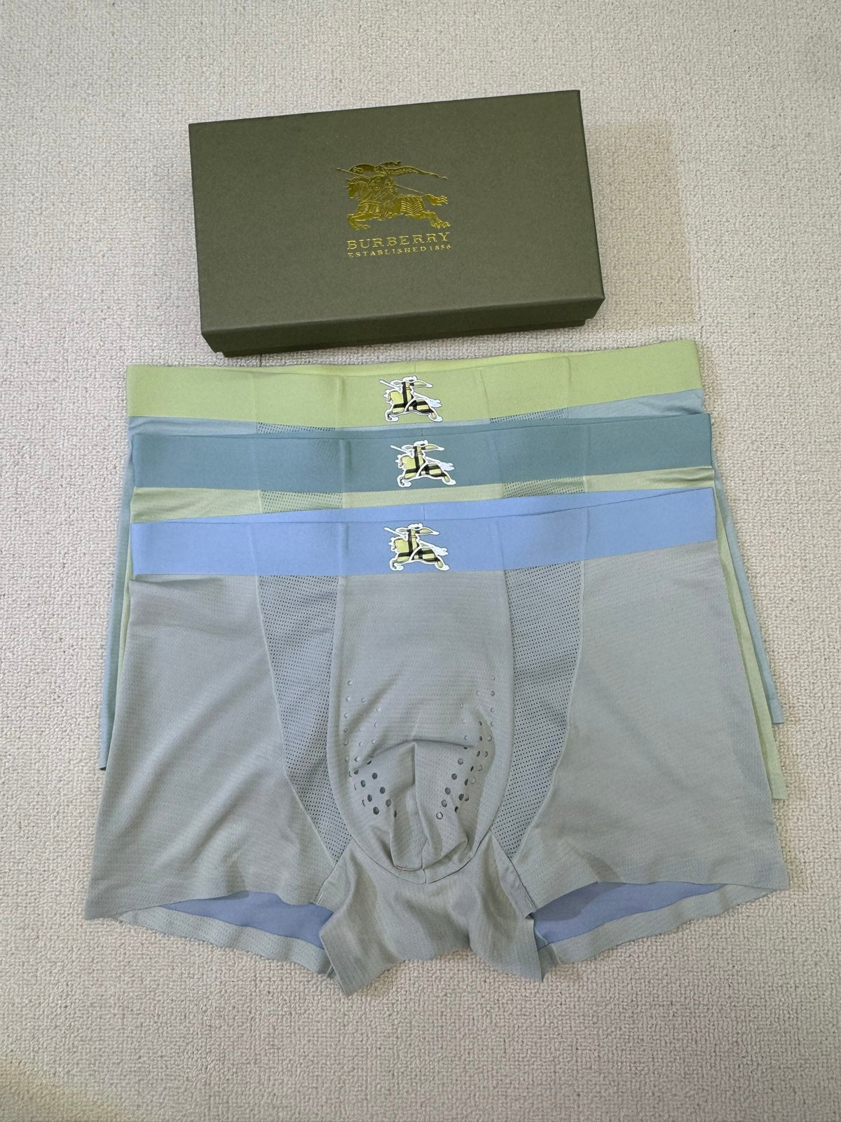 Burberry Nylon Blend Men's Boxer Briefs - 3-Piece Box