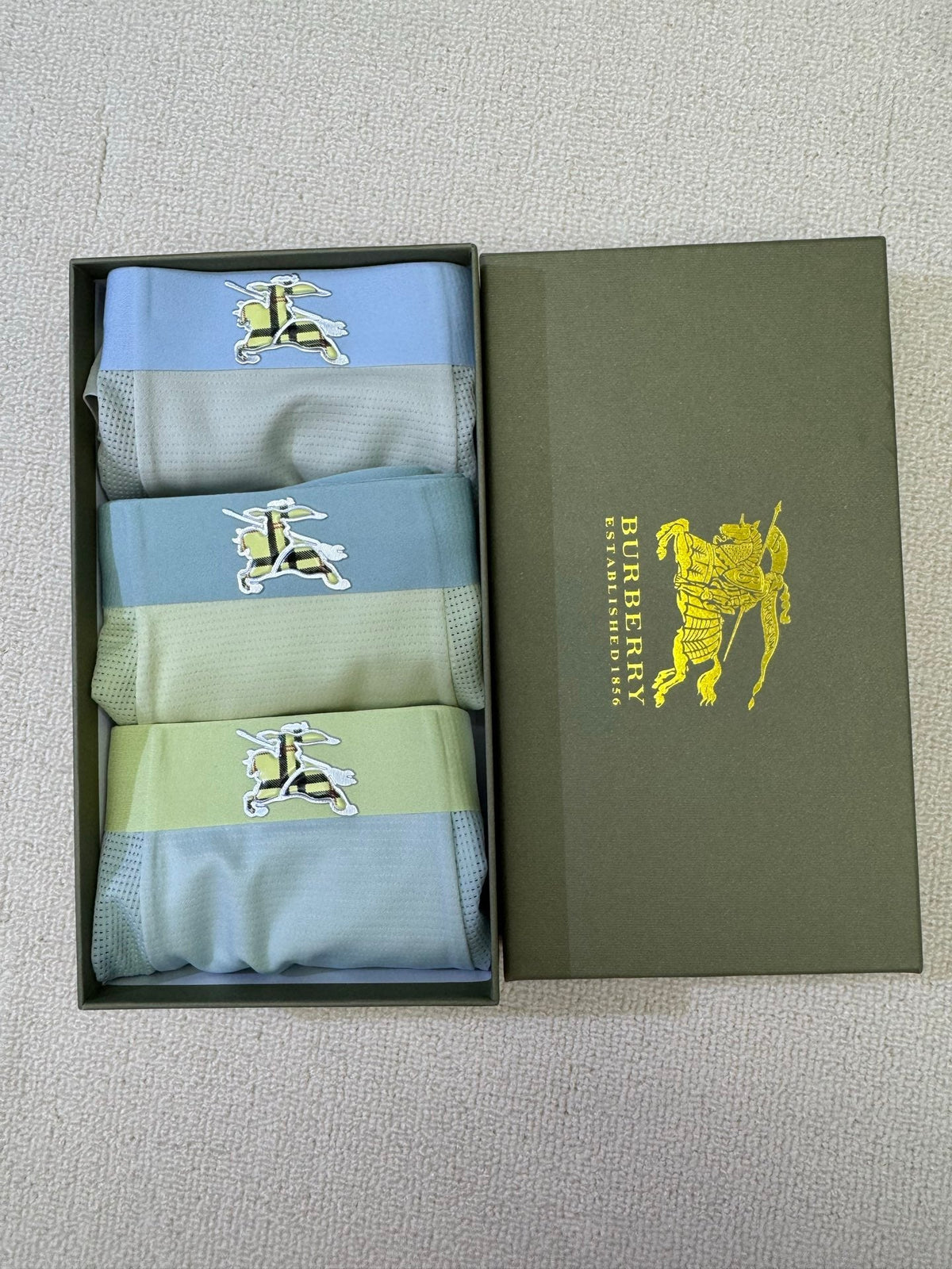 Burberry Nylon Blend Men's Boxer Briefs - 3-Piece Box