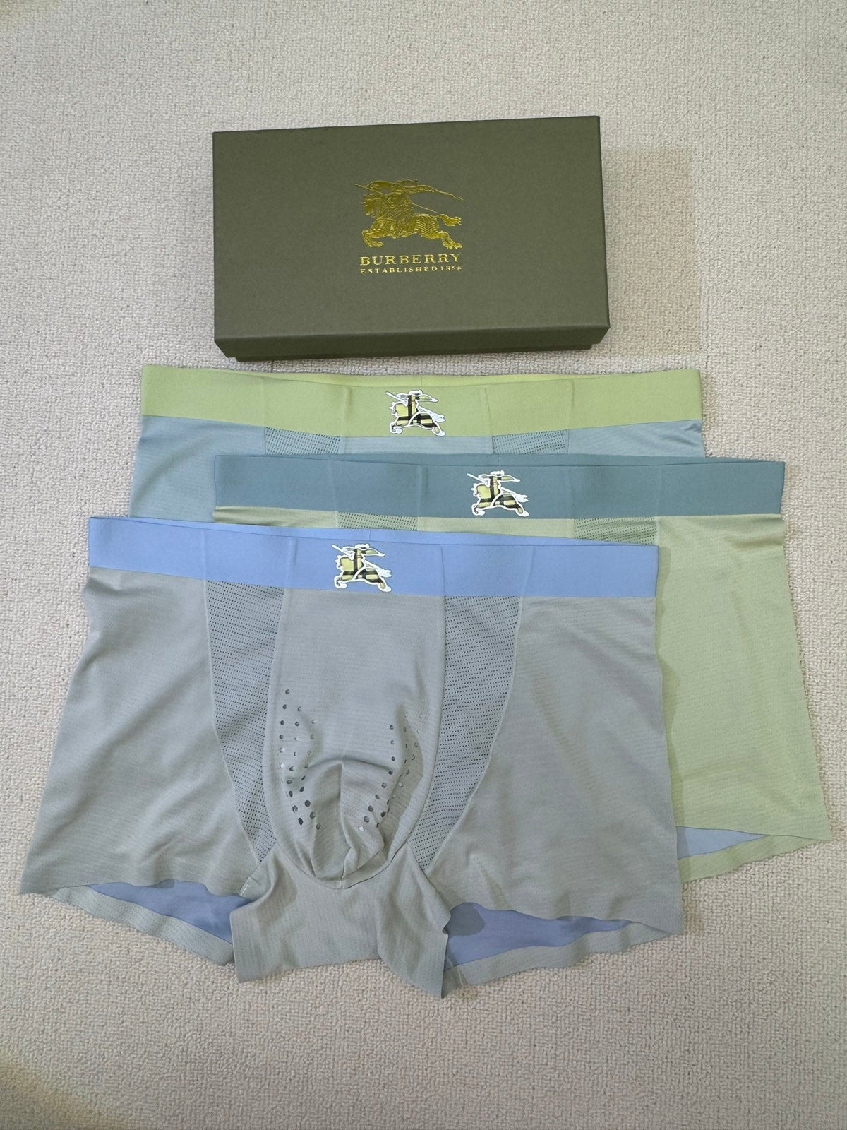 Nylon Blend Men's Boxer Briefs - 3-Piece Box