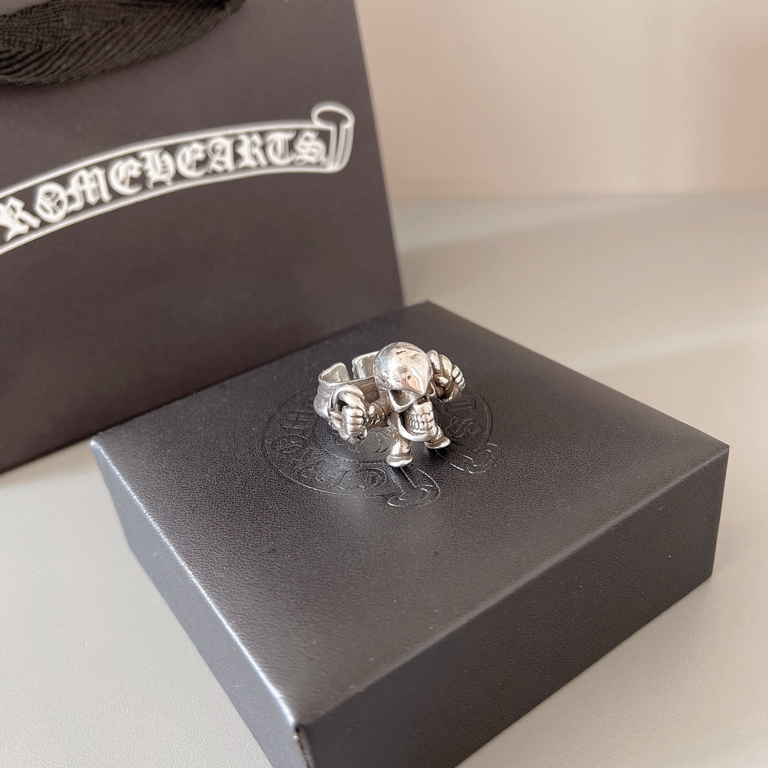 Martin Graham ring in polished metal-tone – front product view