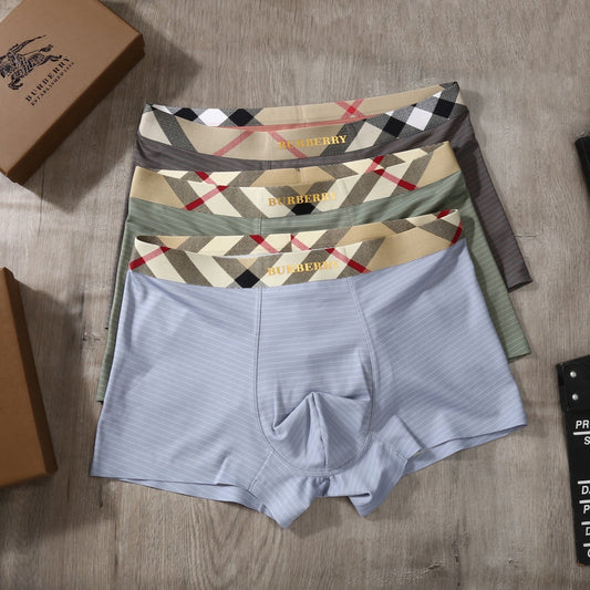 Burberry Ice-Silk Men's Boxer Briefs - 3-Piece Box