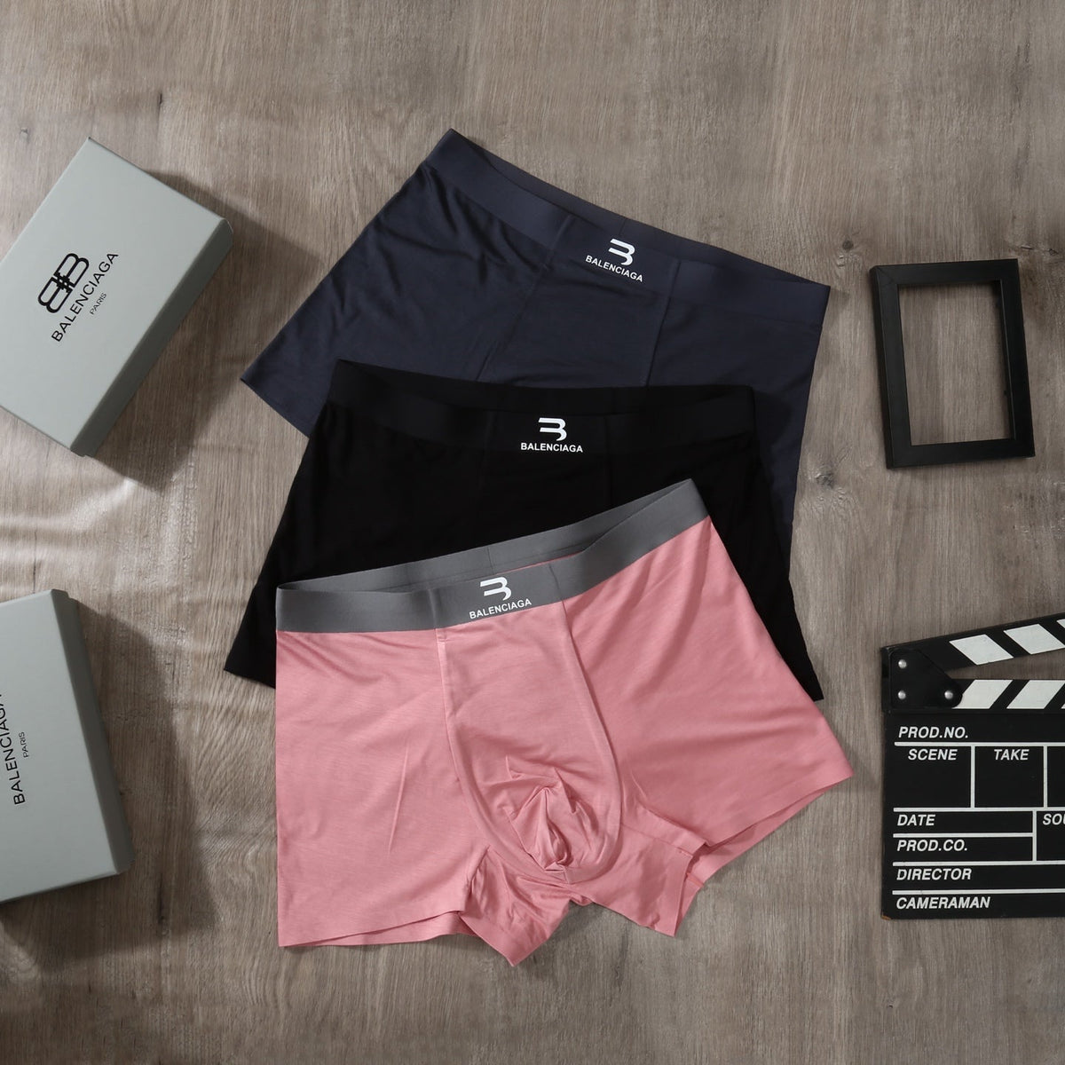 Balenciaga Modal Men's Boxer Briefs - 3-Piece Box